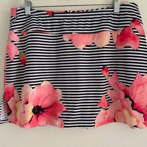 Jofit Skort Performance Women SZM Watercolos Multicolor Stripe Floral Athleisure